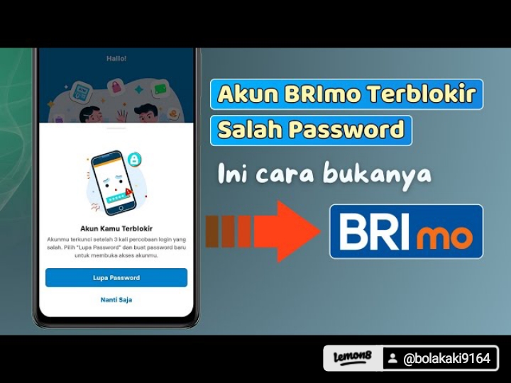Begini Solusi Brimo Salah PIN 3 KALI lupa password